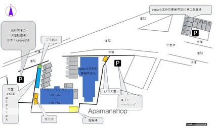 Ｄｐｌａｎ竜王新町事業用店舗[店舗/616.8m2]の配置図