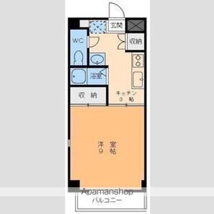 エンブレム山越[1K/26m2]の間取図