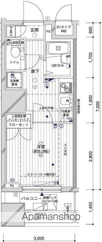 メインステージ両国の間取り