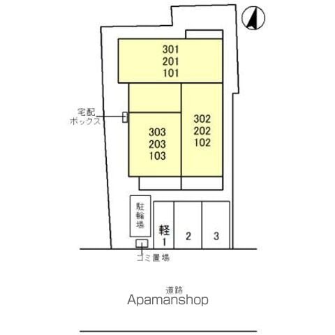 パレ・グランシエルⅡ 103 ｜ 和歌山県和歌山市岡円福院東ノ丁20（賃貸アパート1R・1階・25.28㎡） その3