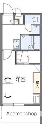 レオパレスＨＡＺＥ[1K/23.18m2]の間取図