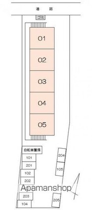 フォブール屋島東[2LDK/52.17m2]の配置図