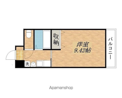 セトルはまおおつ[1K/26.23m2]の間取図