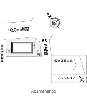 レオパレスショウ[1K/20.28m2]の配置図