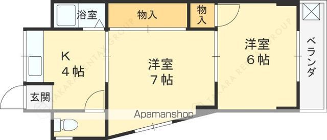 浜甲シーサイドマンションの間取り写真
