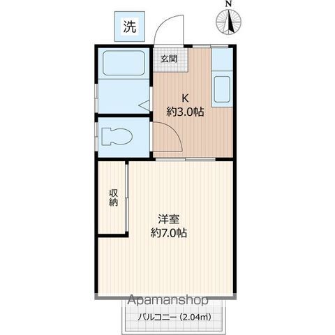 イワマハイツの間取り写真