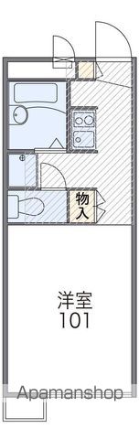 レオパレス大和川の間取り写真