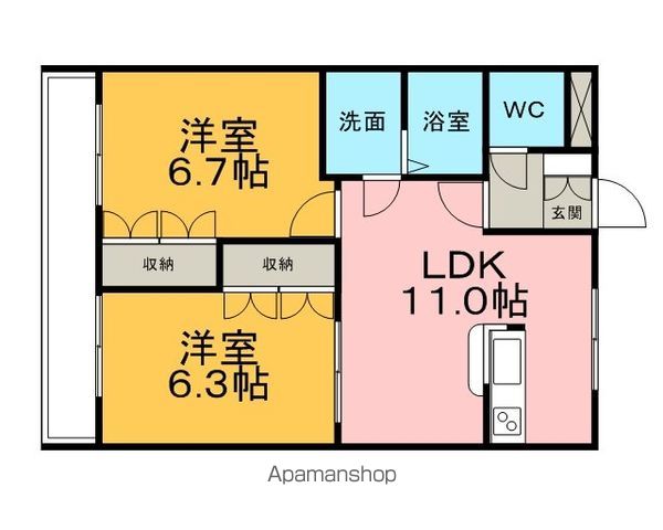 【スマイルハイムの間取り】