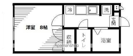 エクセレントＫＥＩ[1K/23.1m2]の間取図
