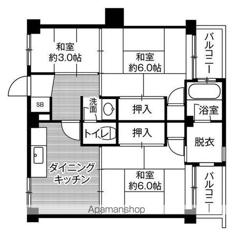 ビレッジハウス萩原2号棟の間取り写真