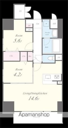 Ｅｖｅｒｇａｒｄｅｎ[2LDK/50.79m2]の間取図