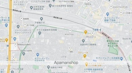 ＲＡＳＩＳ大山山手通り[1K/24.65m2]の配置図