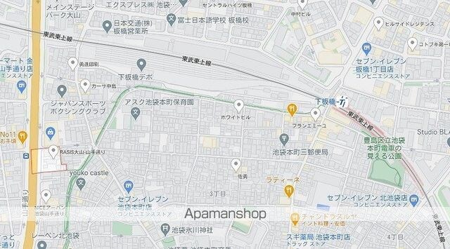 ＲＡＳＩＳ大山山手通り[1K/24.65m2]の配置図