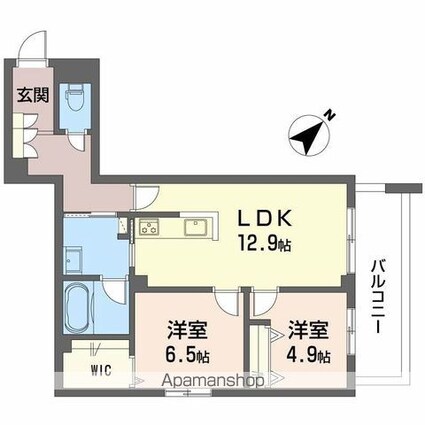 フィグ古江東町[2LDK/62.05m2]の間取図