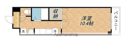 アートプラザ・ミー[1K/30.5m2]の間取図