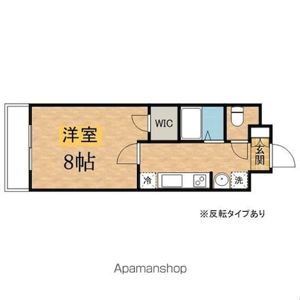 ベルベール[1K/25.65m2]の間取図