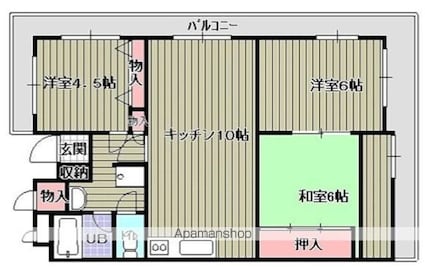 ふぁみーゆ旭川[3LDK/52.8m2]の間取図
