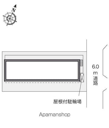 レオパレス瑞江Ⅲ[1K/22.35m2]の配置図