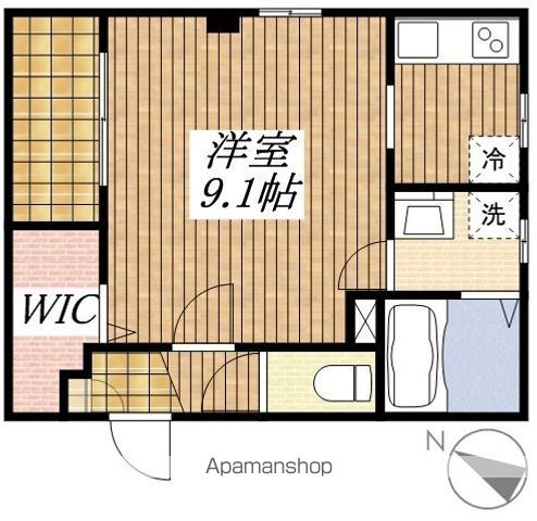 【立川市錦町のマンションの間取り】