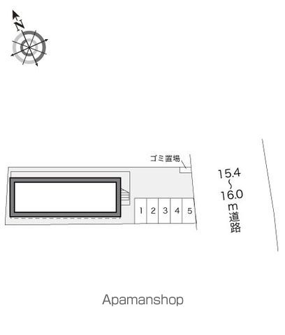 レオパレスＭＩＹＡＭＡＣＨＩ[1K/19.87m2]の配置図