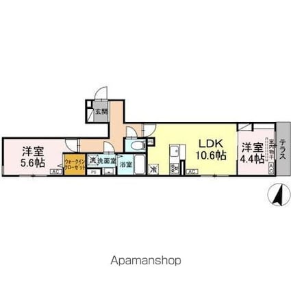 セレスティア小豆沢[2LDK/50.13m2]の間取図
