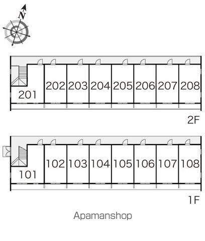 レオパレスクラージュ 206 ｜ 静岡県浜松市中央区和合町220-192（賃貸アパート1K・2階・23.18㎡） その25