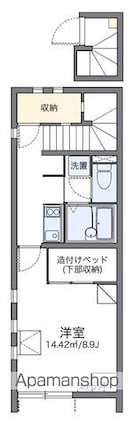 レオネクストえぼし[1K/29.47m2]の間取図