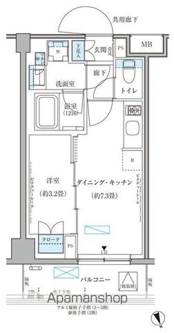 パークアクシス文京本郷の間取り写真