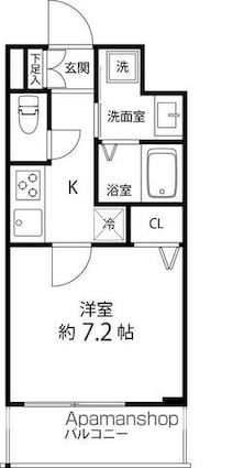 ＳＡＩＯＮ町屋[1K/25.33m2]の間取図