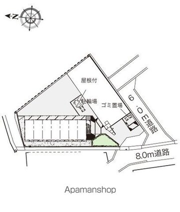 レオパレス良栄[1K/23.18m2]の配置図