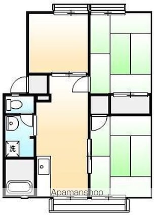 パナハイツ高尾Ａ[3DK/51.8m2]の間取図