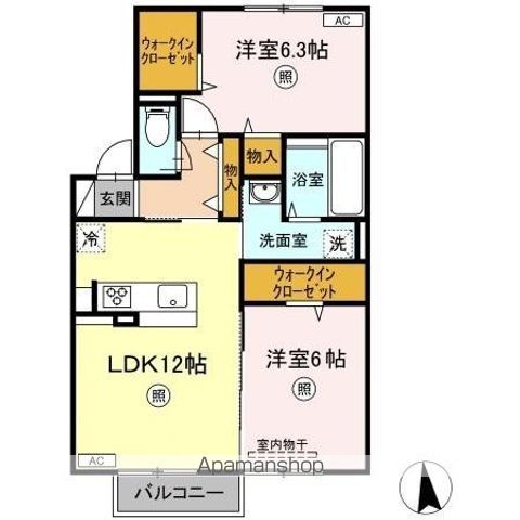 リリックガーデン B棟の間取り写真