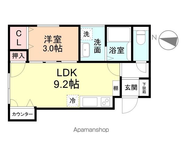 CLOVER柳町.Iの間取り写真