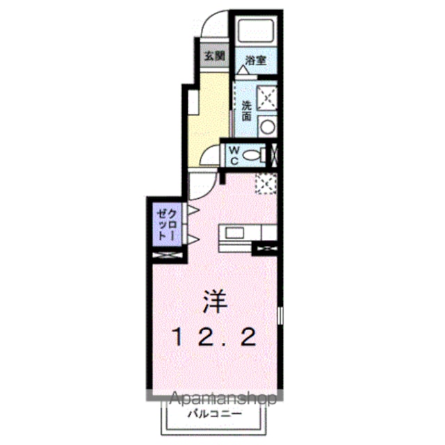 クヴァーラクーボ[1R/32.9m2]の間取図