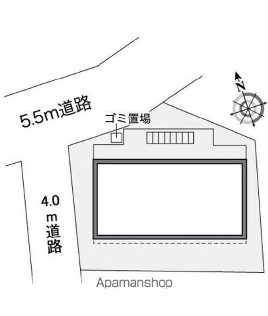 レオパレス池尻大橋[1K/20.28m2]の配置図