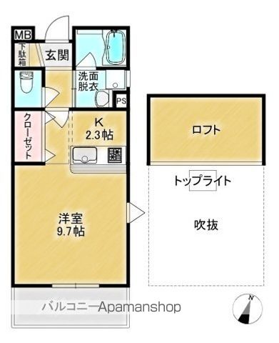 ヴィラ・クオーレの間取り写真