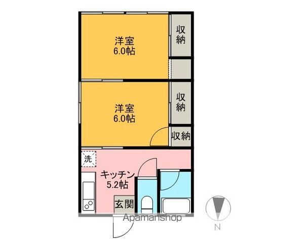 大鍬ハイツの間取り写真