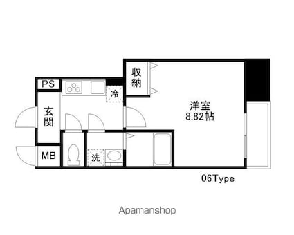 ＣＩＴＹ　ＳＰＩＲＥ浜大津駅前[1K/28.31m2]の間取図