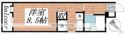 東京都板橋区高島平１丁目[1R/18.99m2]の間取図