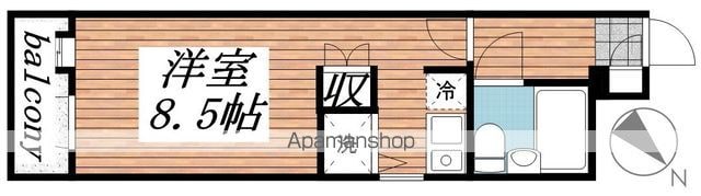 東京都板橋区高島平１丁目[1R/18.99m2]の間取図