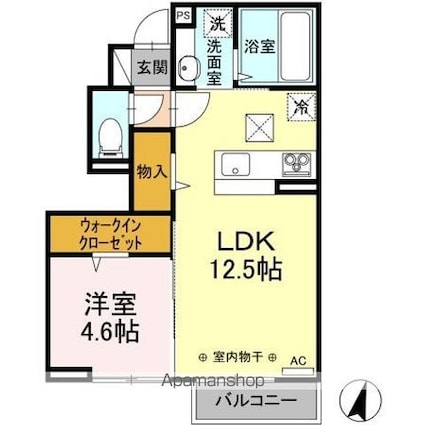 ルミエール・Ｔ　Ｂ[1LDK/41.99m2]の間取図