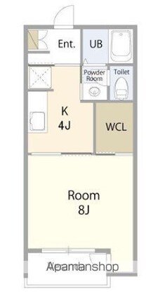 東京都練馬区春日町５丁目[1K/30m2]の間取図
