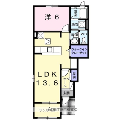ノバガーデンⅣ[1LDK/50.29m2]の間取図
