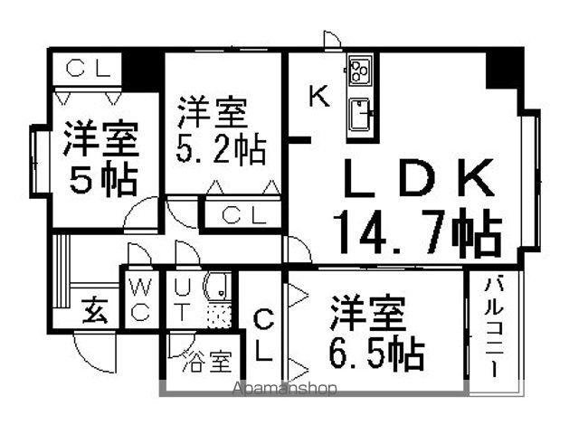 宮の森シャルムいずみの間取り写真