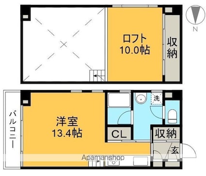 Ｂｕｉｌｄ　Ｌｕｘｅ[1R/50.67m2]の間取図