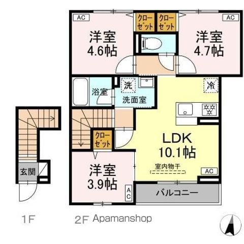 セレスティア上石神井 A棟 A棟の間取り写真