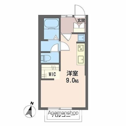 フレグランスランドＣＤ[1R/24.71m2]の間取図