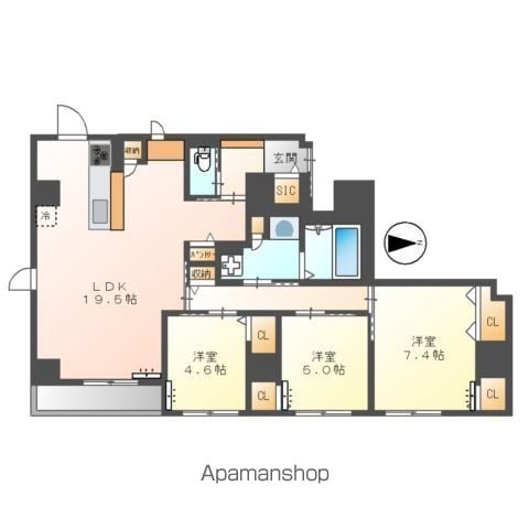 【（仮称）妙蓮寺マンションの間取り】