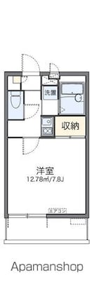 レオパレスマリンスター[1K/23.18m2]の間取図
