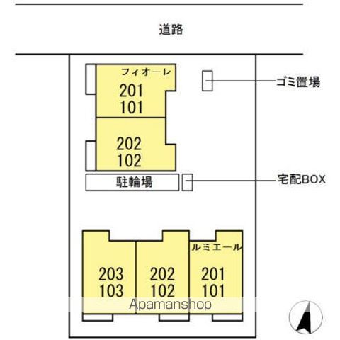 フィオーレルミエール　ルミエール 101 ｜ 東京都東村山市萩山町４丁目5-15（賃貸アパート1LDK・1階・38.29㎡） その21